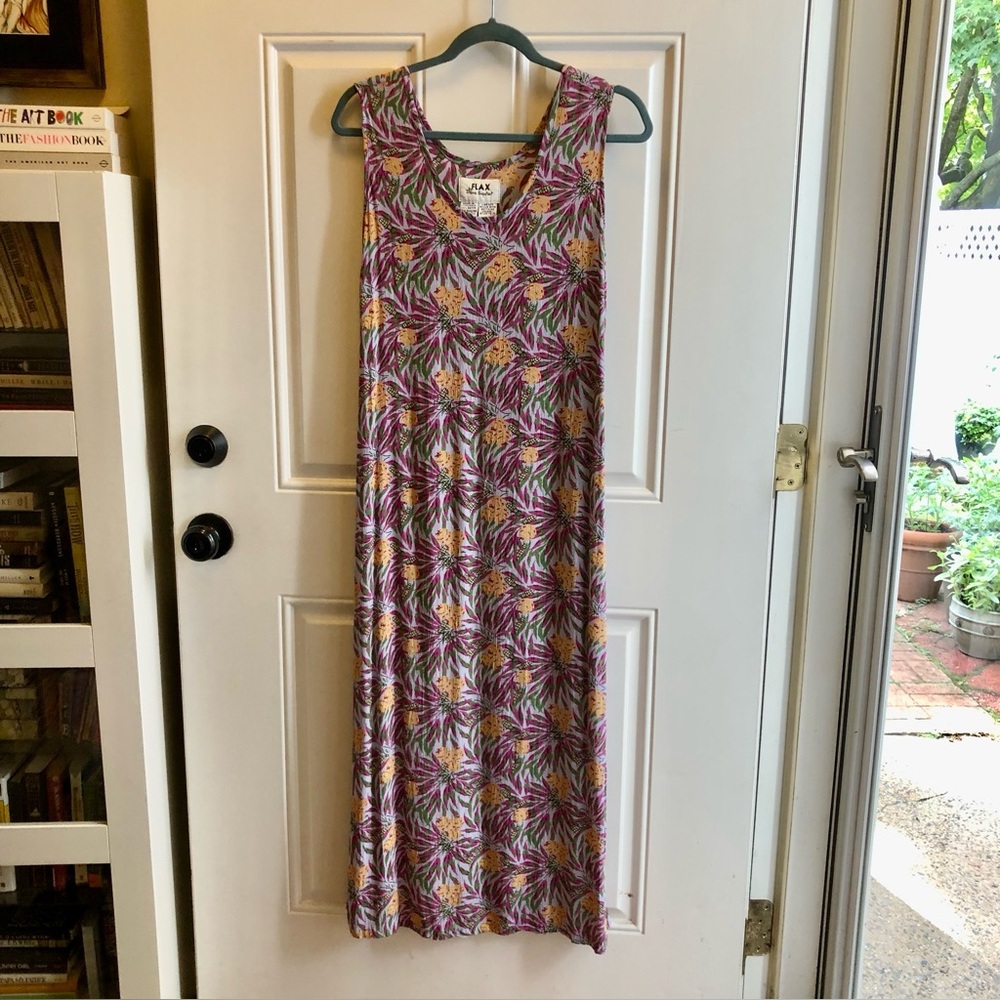 Flax Sleeveless Floral Maxi Dress